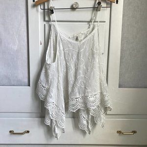 Embroidered top or cover up